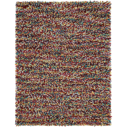 Origins Rocks Multicoloured Shaggy Pile Wool Rug