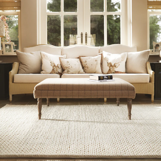 Rug Guru Fusion Ivory Textured Wool Rug