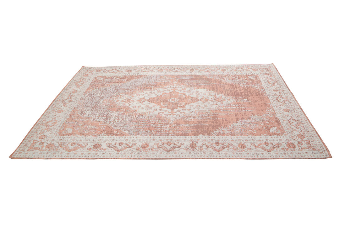 Distressed Persian Style Large Pink Rug 240cm x 150cm