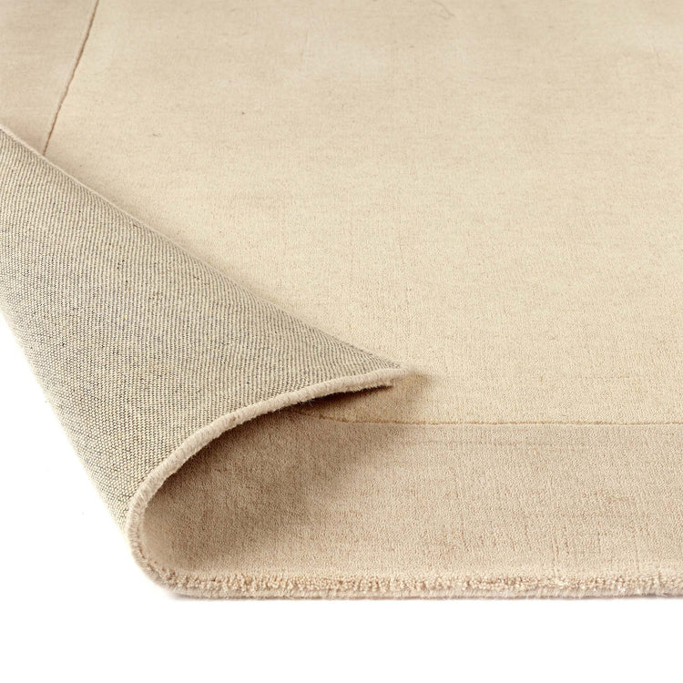 Origins Borders Natural Cream Luxury Wool Rug