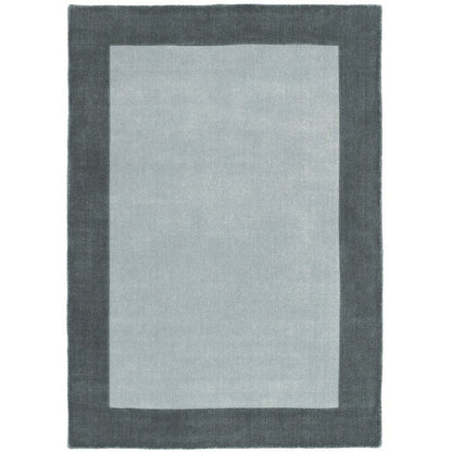 Origins Borders Grey Luxury Wool Rug