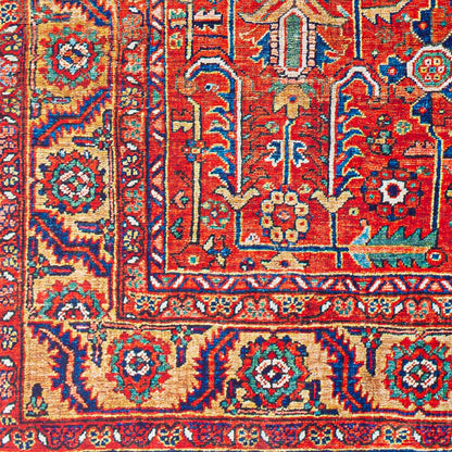 Iris Burnt Orange Traditional Boho Rug