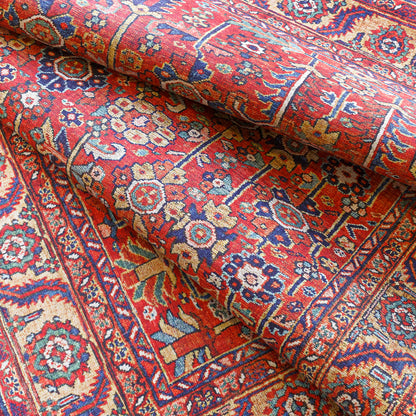 Iris Burnt Orange Traditional Boho Rug