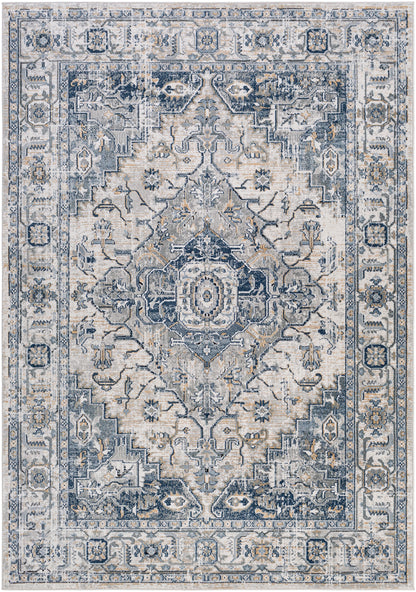Jolie Blue Vintage Traditional Boho Rug