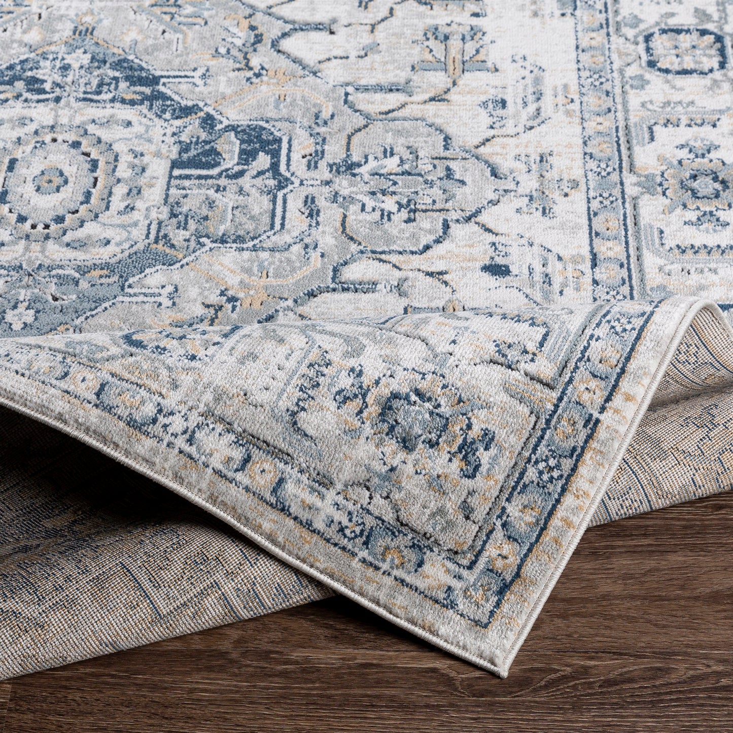 Jolie Blue Vintage Traditional Boho Rug