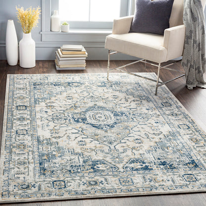 Jolie Blue Vintage Traditional Boho Rug