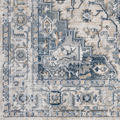 Jolie Blue Vintage Traditional Boho Rug