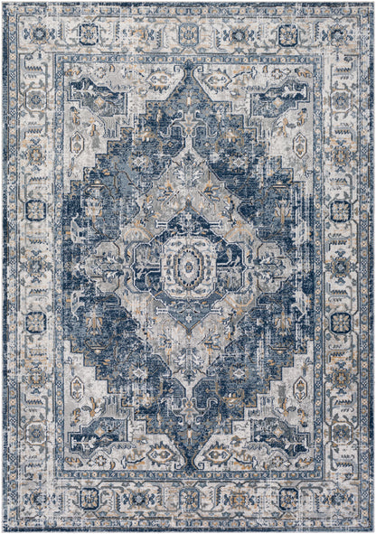 Jolie Blue Vintage Traditional Boho Rug