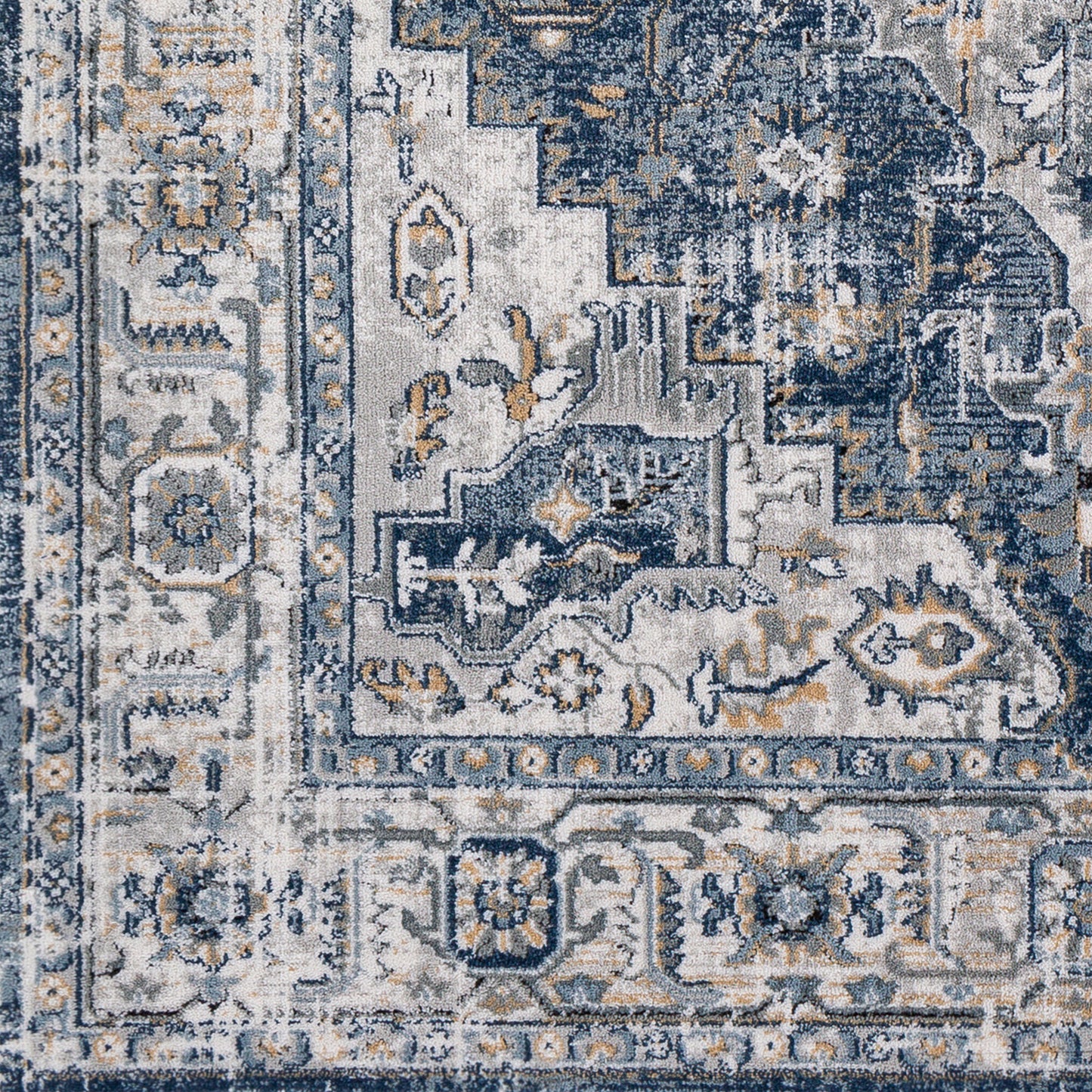 Jolie Blue Vintage Traditional Boho Rug
