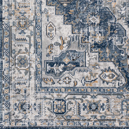 Jolie Blue Vintage Traditional Boho Rug