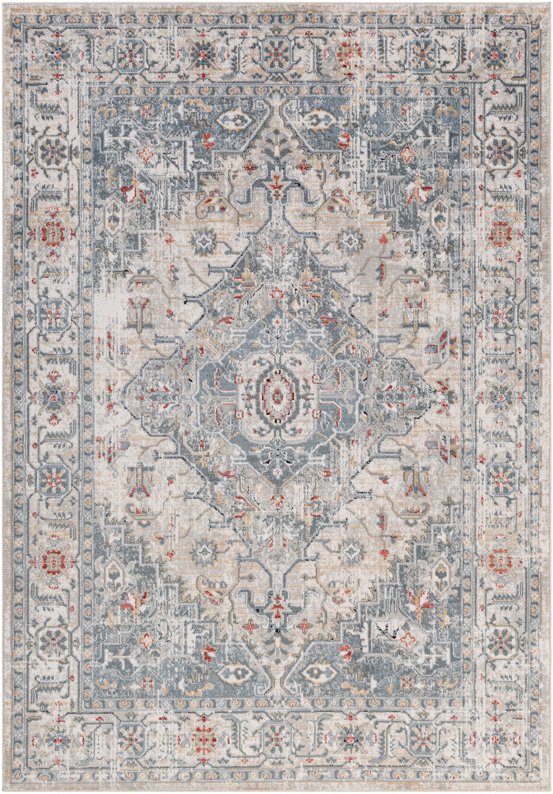 Jolie Blue Vintage Traditional Boho Rug
