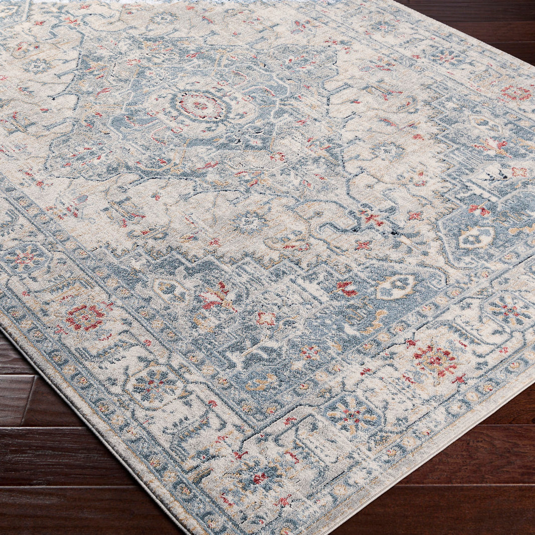 Jolie Blue Vintage Traditional Boho Rug