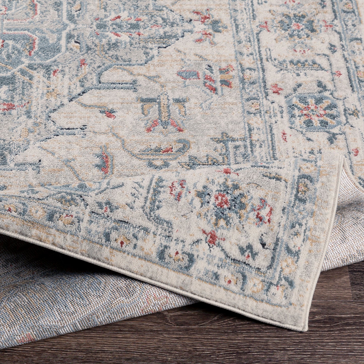 Jolie Blue Vintage Traditional Boho Rug