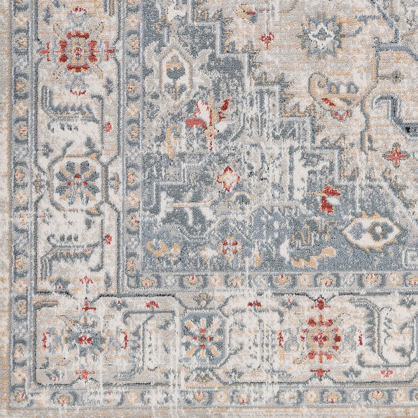 Jolie Blue Vintage Traditional Boho Rug