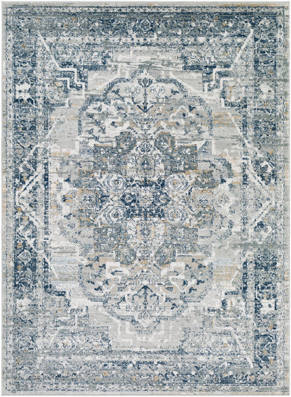 Jolie Blue Vintage Traditional Boho Rug