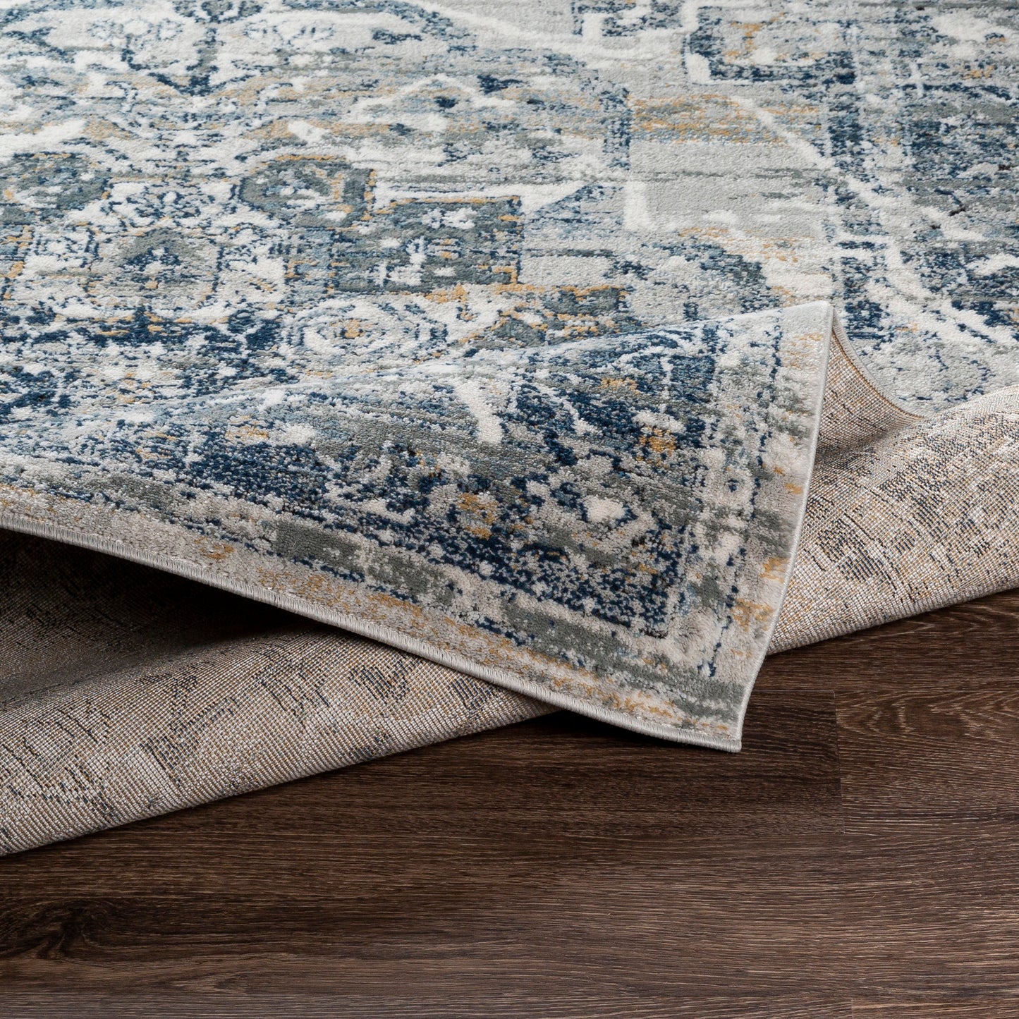 Jolie Blue Vintage Traditional Boho Rug