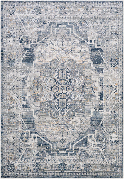 Jolie Blue Vintage Traditional Boho Rug
