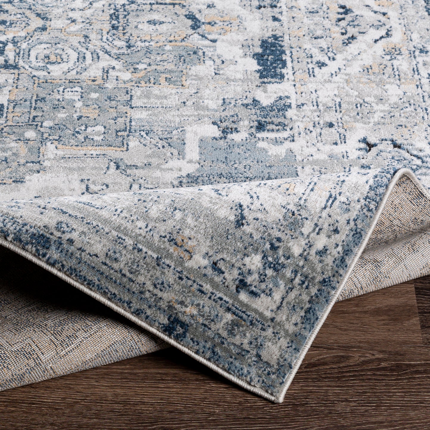 Jolie Blue Vintage Traditional Boho Rug