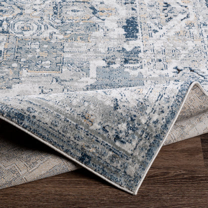 Jolie Blue Vintage Traditional Boho Rug