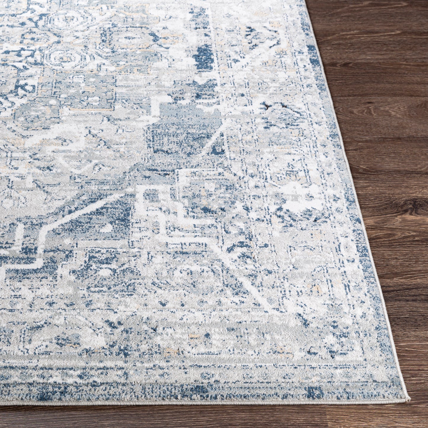 Jolie Blue Vintage Traditional Boho Rug