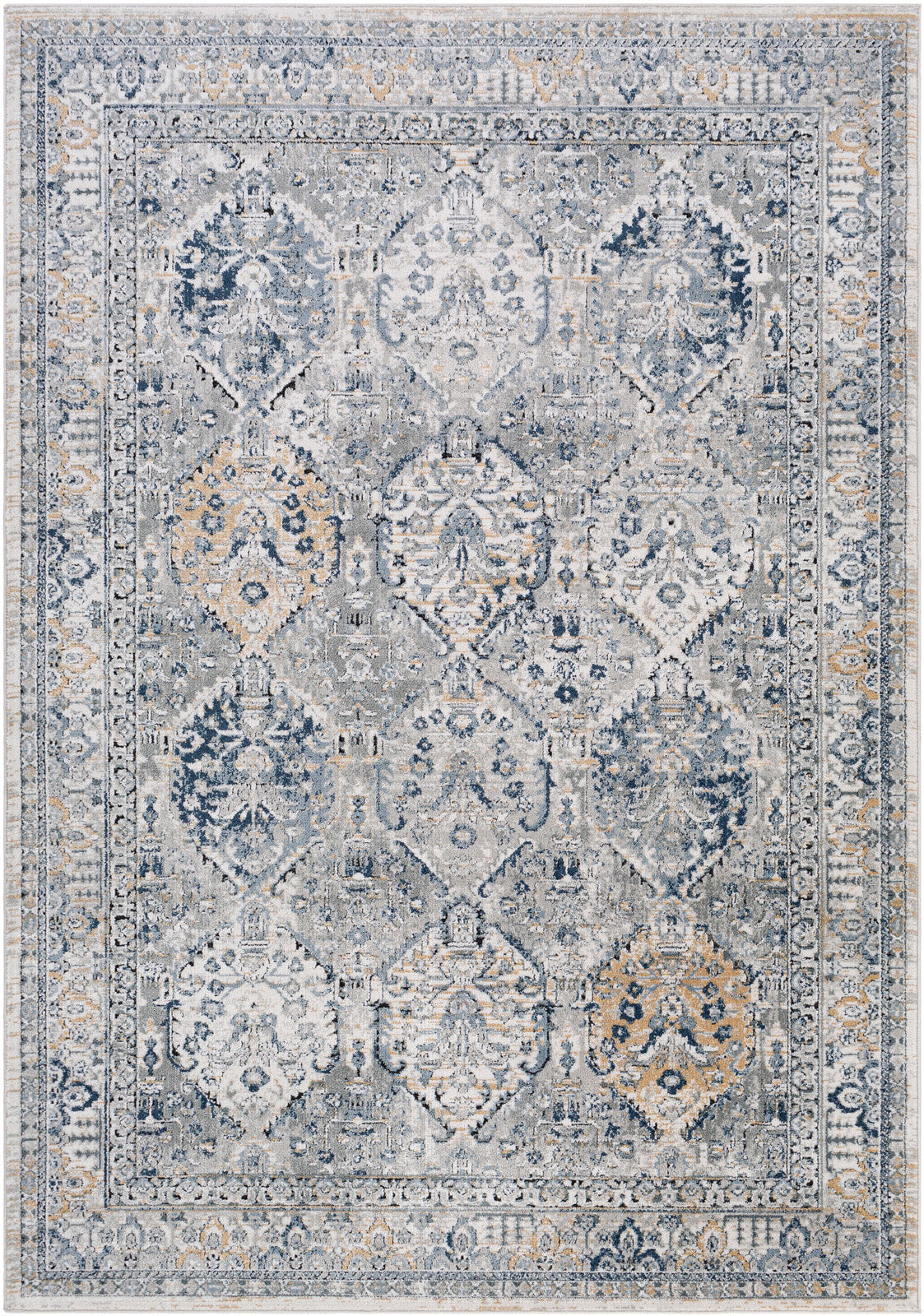 Jolie Blue Vintage Traditional Boho Rug