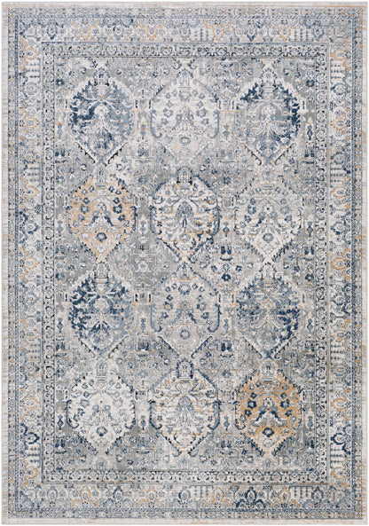 Jolie Blue Vintage Traditional Boho Rug