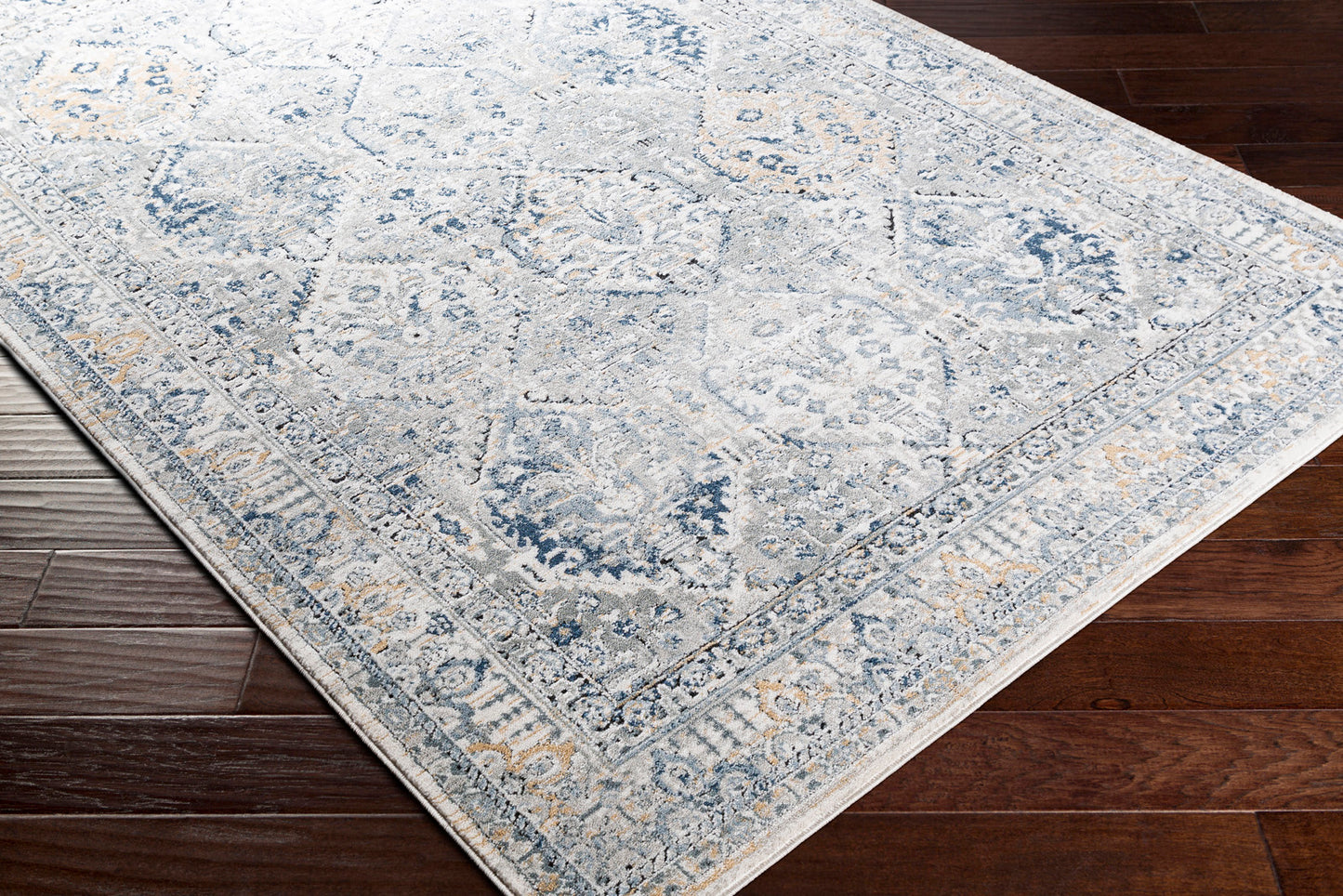 Jolie Blue Vintage Traditional Boho Rug