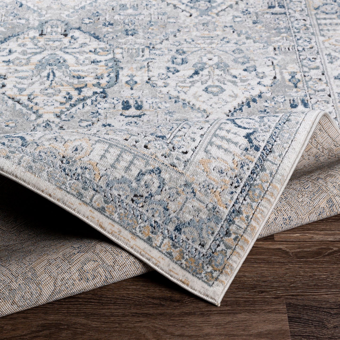 Jolie Blue Vintage Traditional Boho Rug