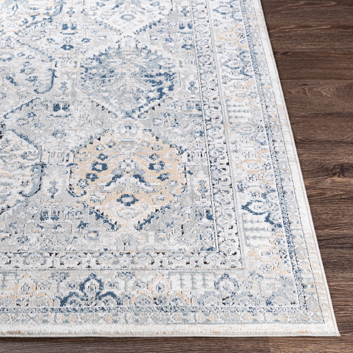 Jolie Blue Vintage Traditional Boho Rug