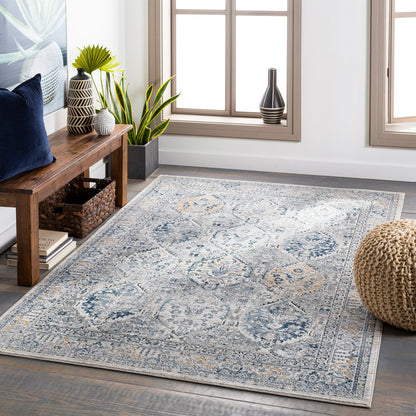 Jolie Blue Vintage Traditional Boho Rug