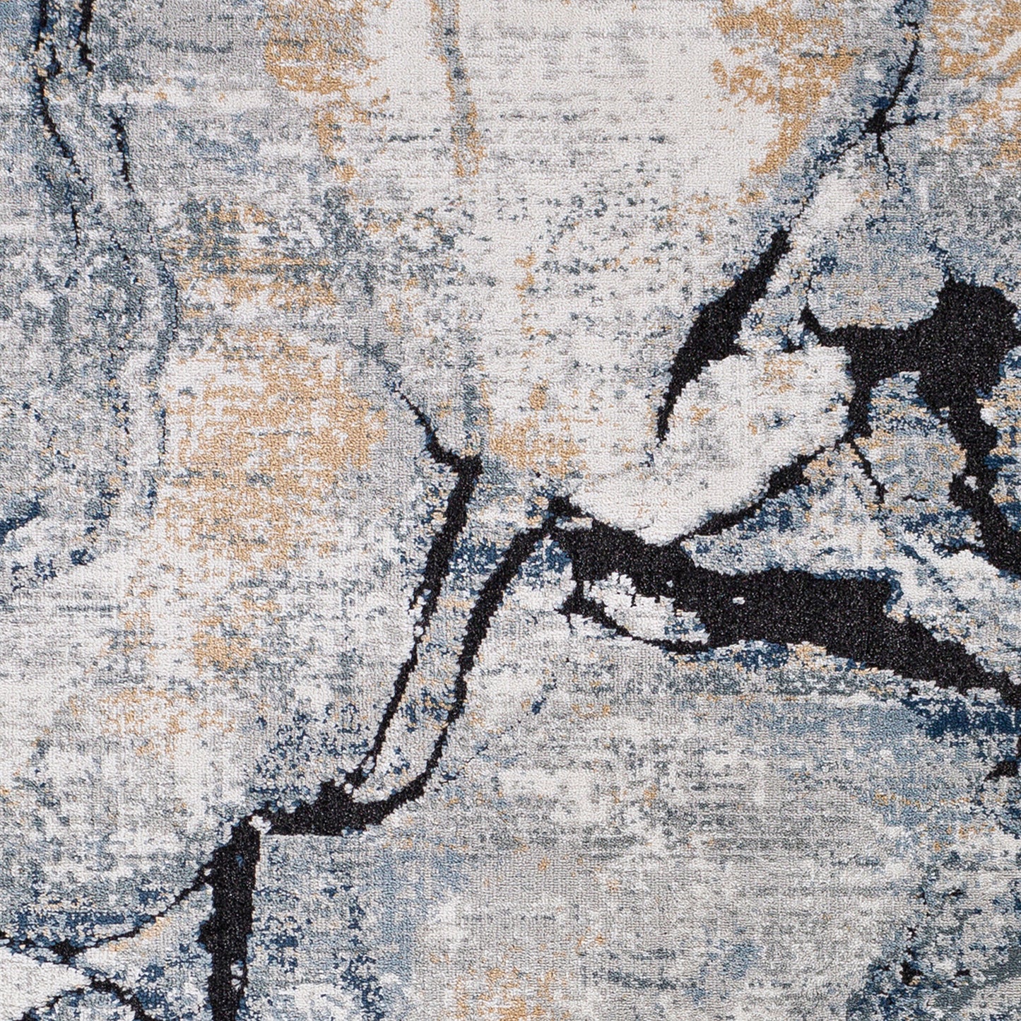 Jolie Grey Abstract Modern Marble Rug