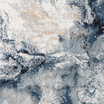 Jolie Grey Abstract Modern Marble Rug