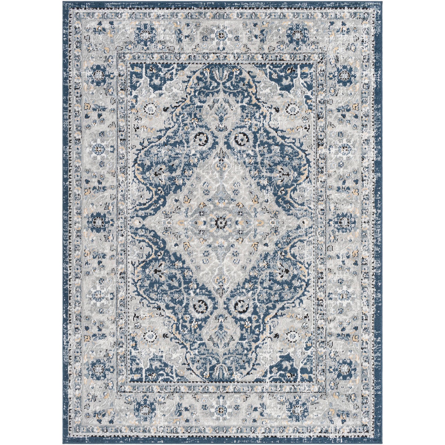 Jolie Blue Vintage Traditional Boho Rug
