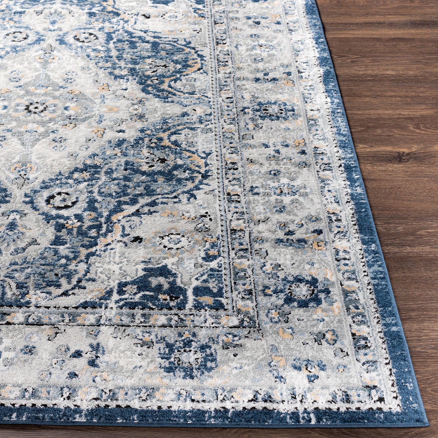 Jolie Blue Vintage Traditional Boho Rug
