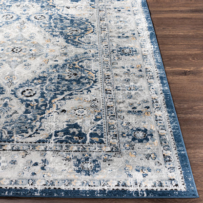 Jolie Blue Vintage Traditional Boho Rug