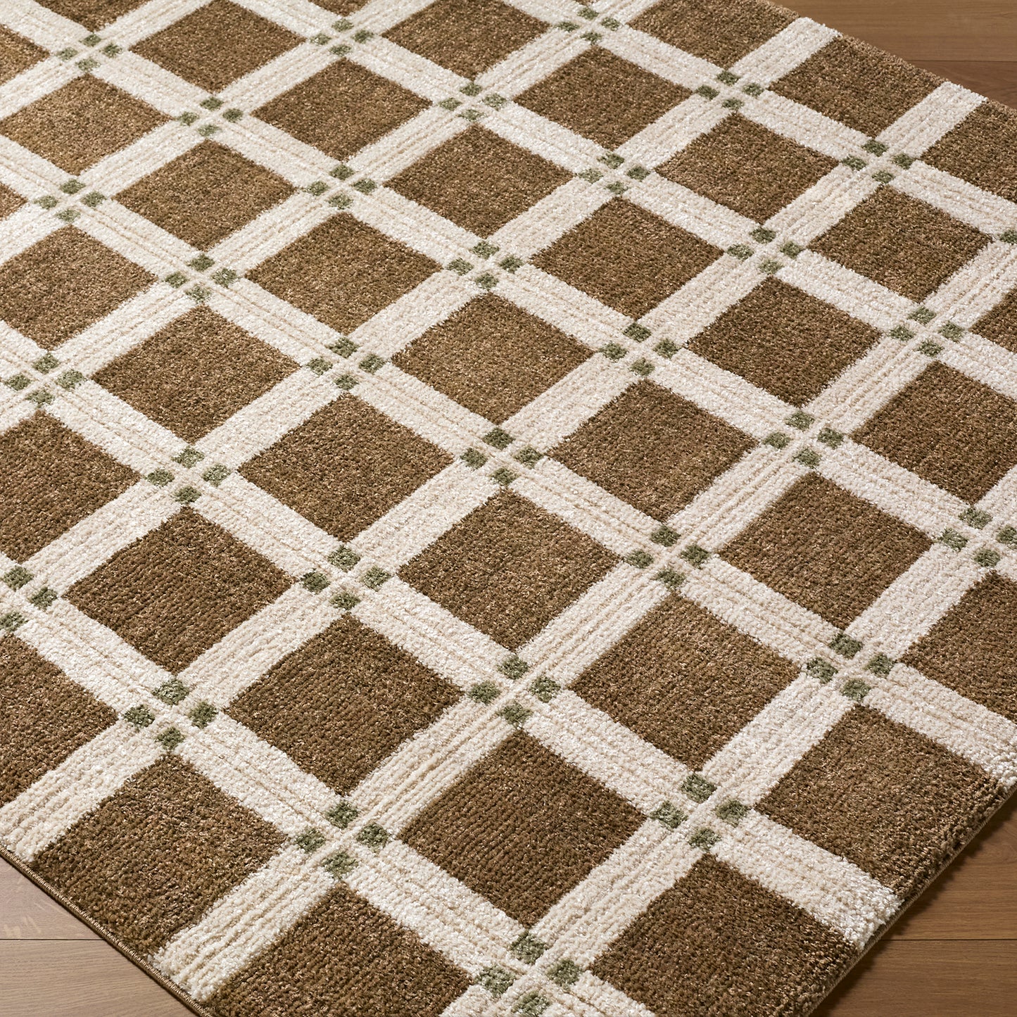La Luna Brown Modern Graphic Rug