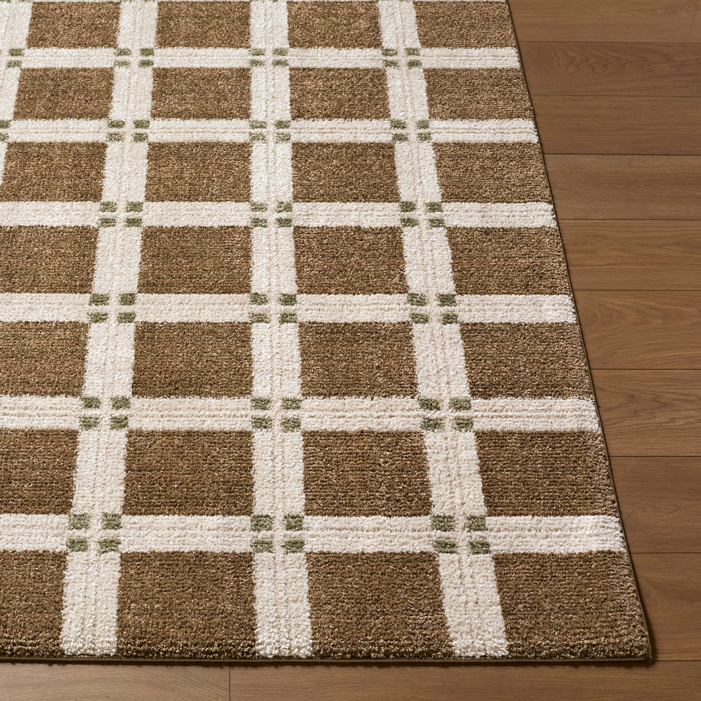 La Luna Brown Modern Graphic Rug