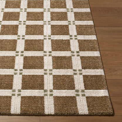 La Luna Brown Modern Graphic Rug