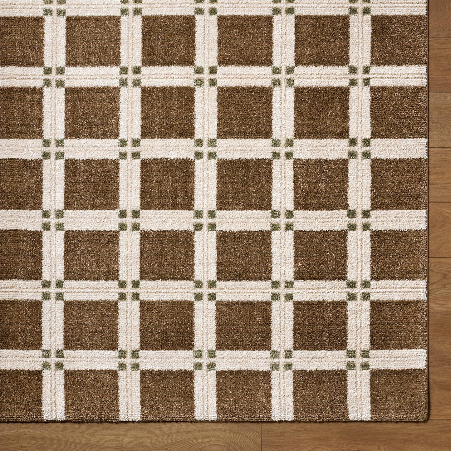 La Luna Brown Modern Graphic Rug