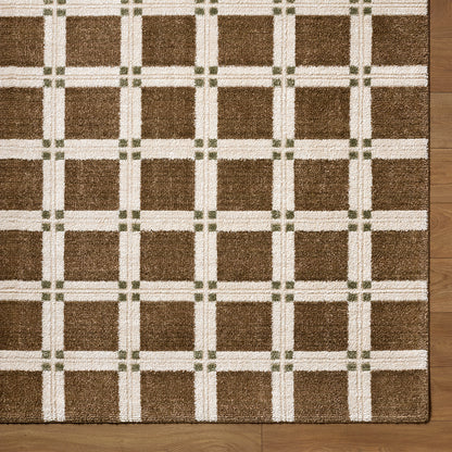 La Luna Brown Modern Graphic Rug