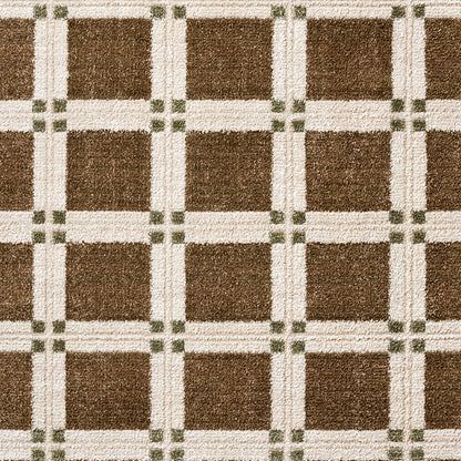 La Luna Brown Modern Graphic Rug