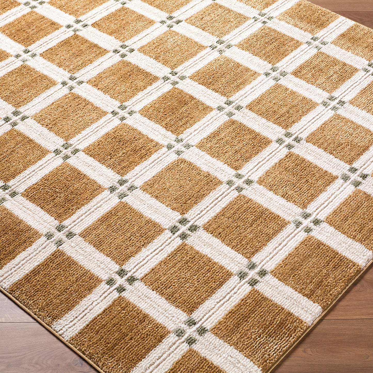 La Luna Coffee Brown Modern Graphic Rug