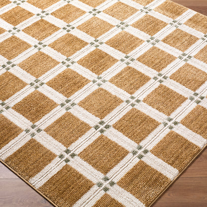 La Luna Coffee Brown Modern Graphic Rug