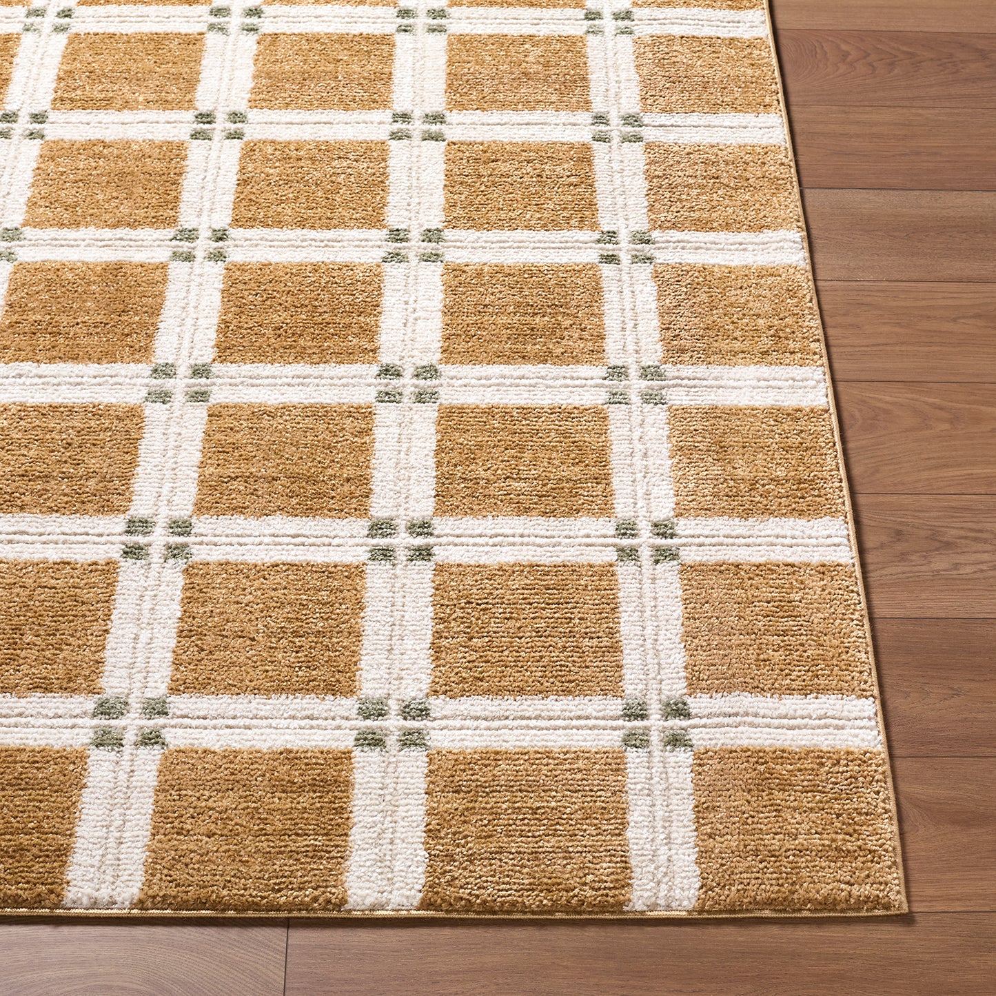 La Luna Coffee Brown Modern Graphic Rug