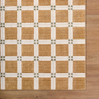 La Luna Coffee Brown Modern Graphic Rug