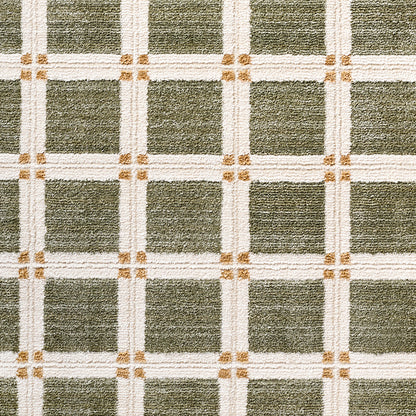 La Luna Green Modern Graphic Rug