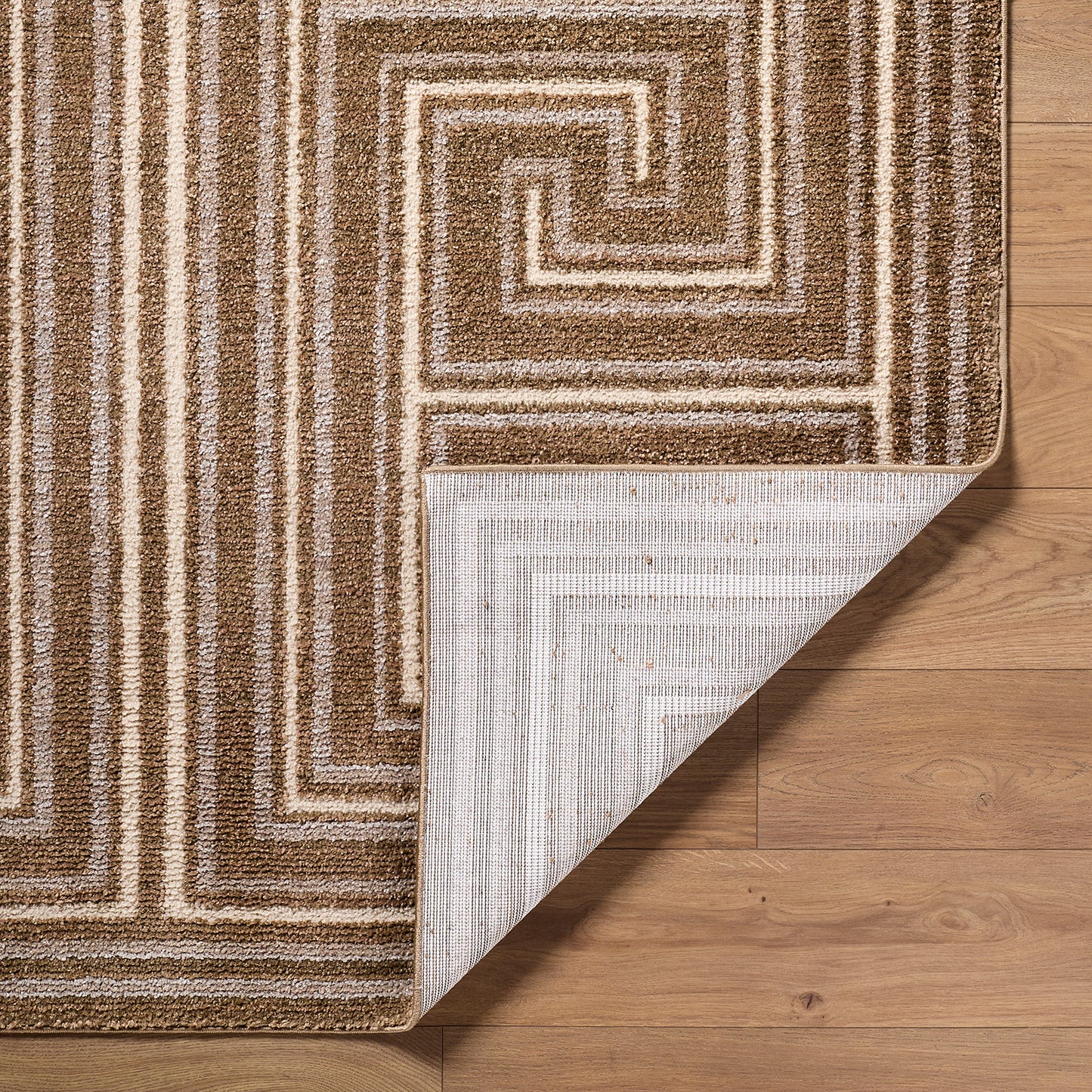 La Luna Brown Global Modern Graphic Rug