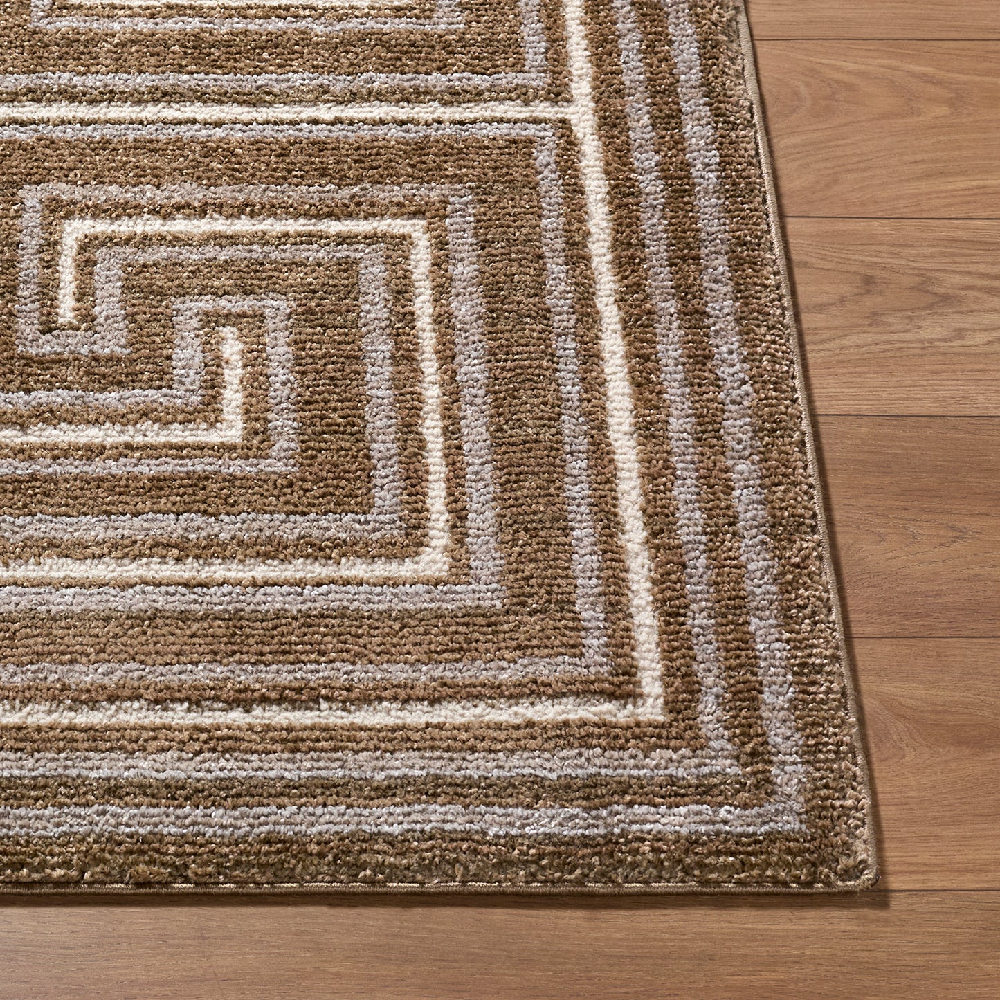 La Luna Brown Global Modern Graphic Rug