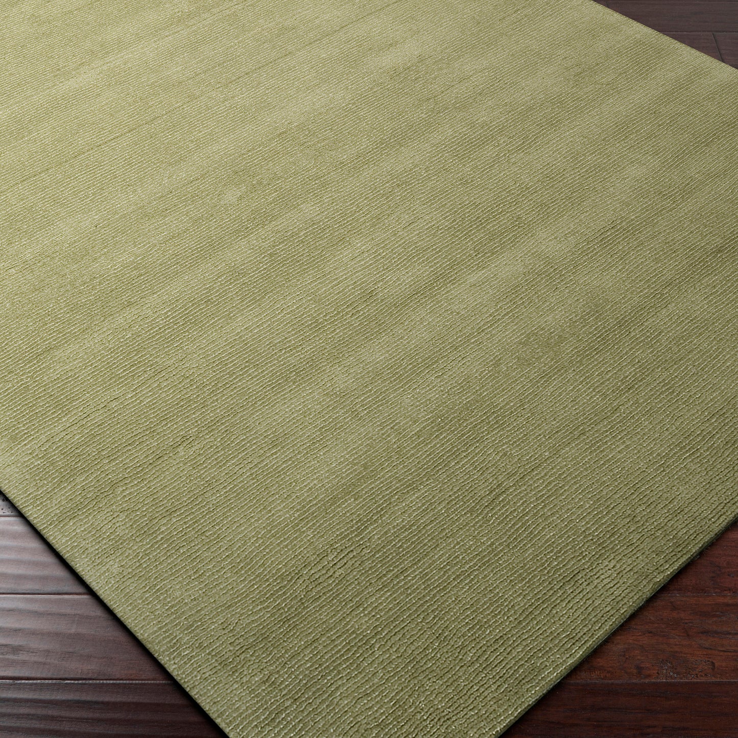 Mystique Green Modern Wool  Rug