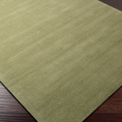 Mystique Green Modern Wool  Rug